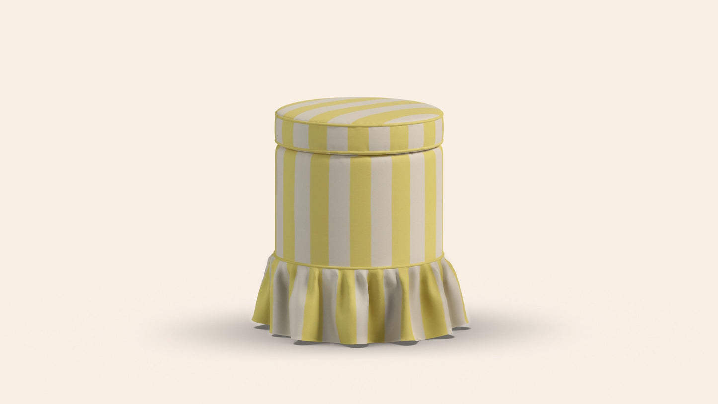 Aurora Footstool, Citron