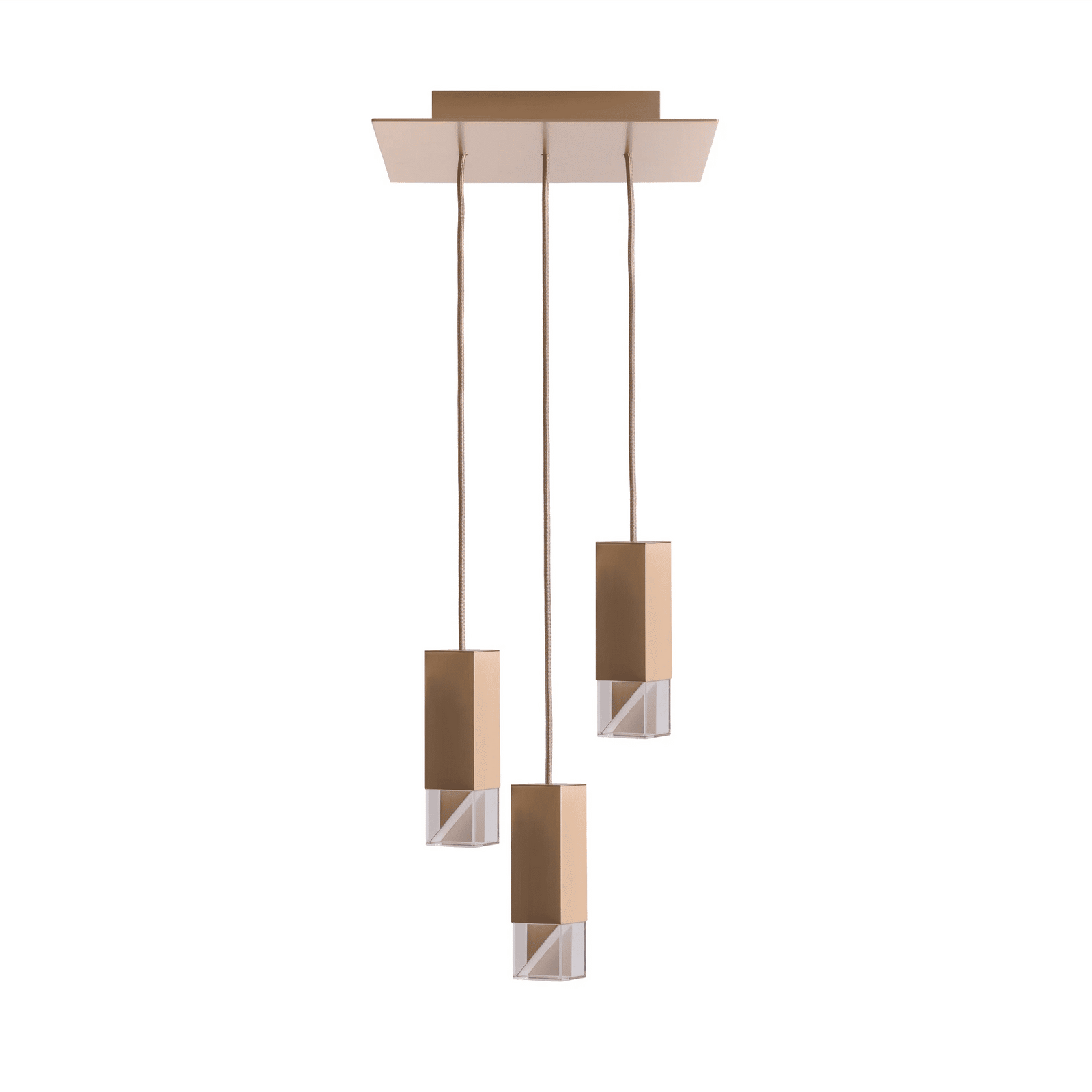 Lamp/One Brass Trio Ceiling Light