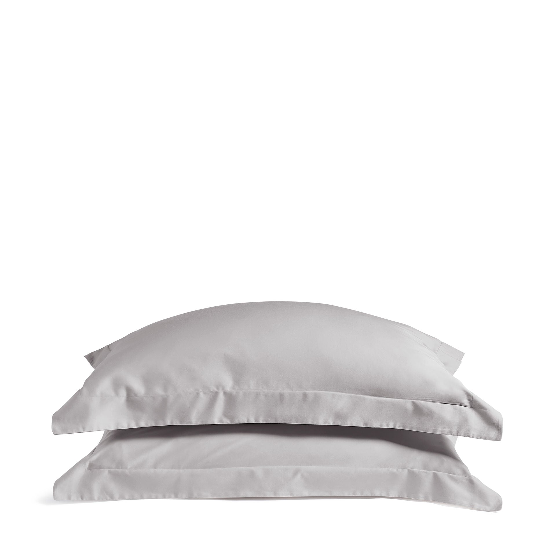Luxury Organic Dove Grey Edged Pillowcases
