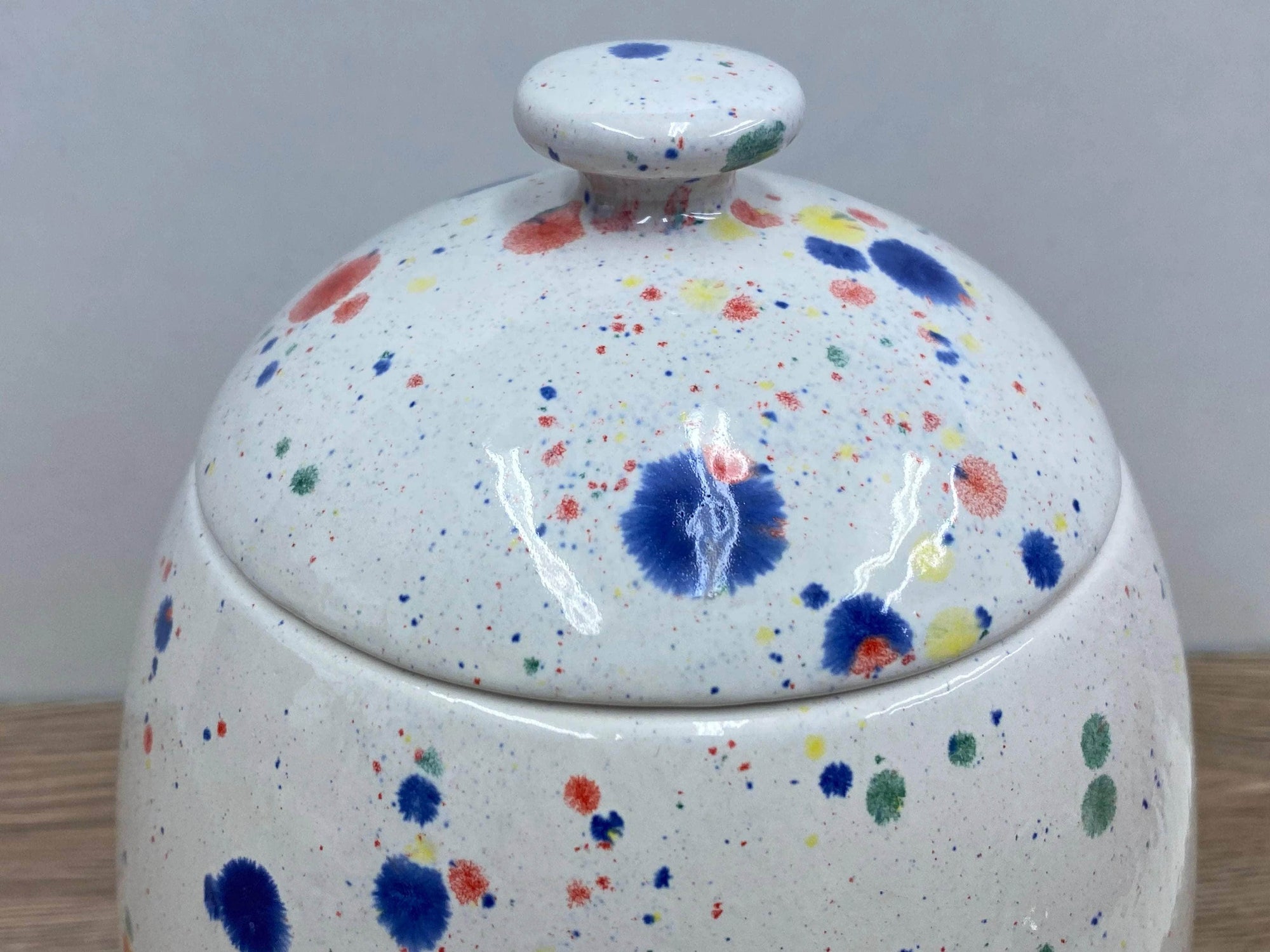 Cookie/Biscuit Jar Canister Celebration Glaze