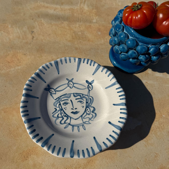 Re Di Sicilia Femme Citron Plate - 16cm