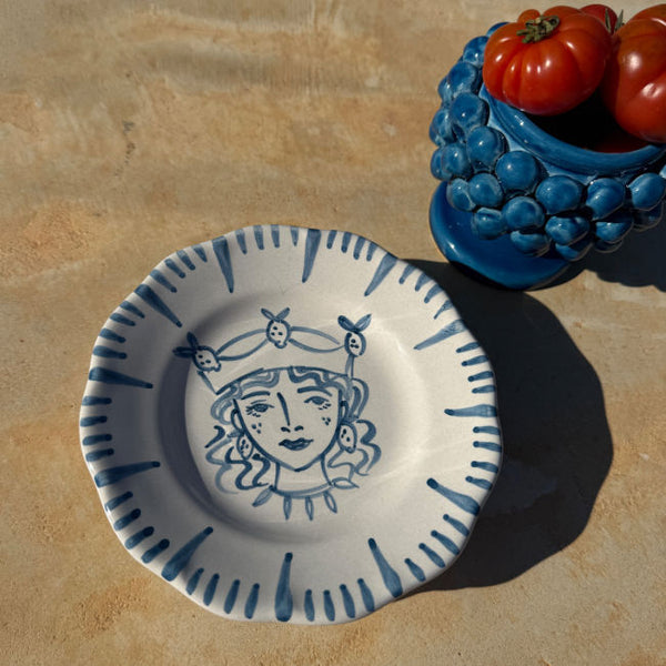 Re Di Sicilia Femme Citron Plate - 16cm