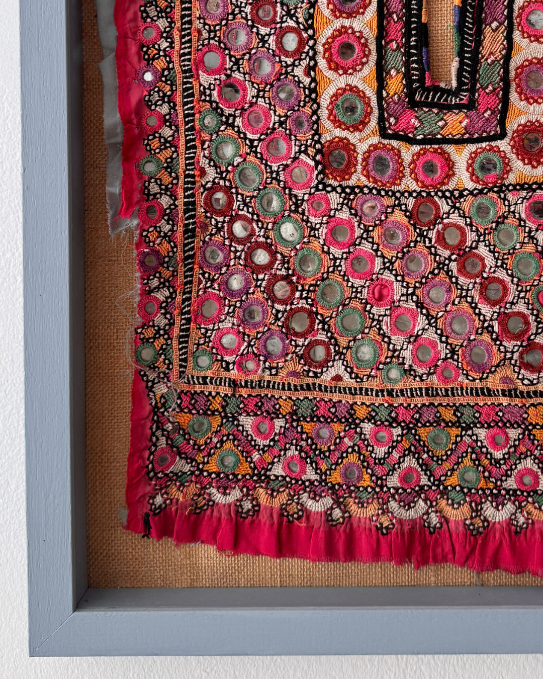 Framed Vintage Kutch Dress Bodice Panel