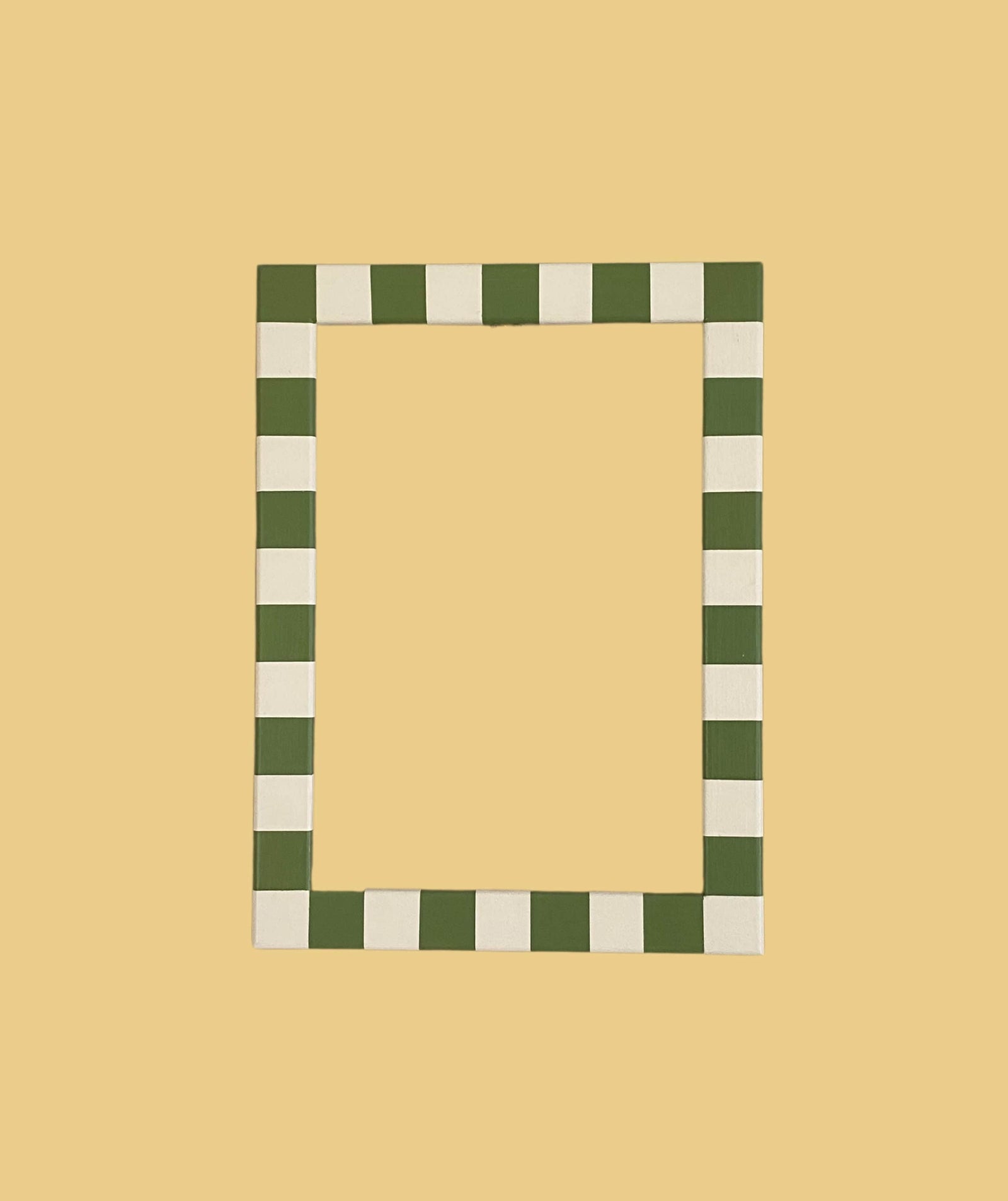 Picture Frame, Apple Green Skinny Stripes