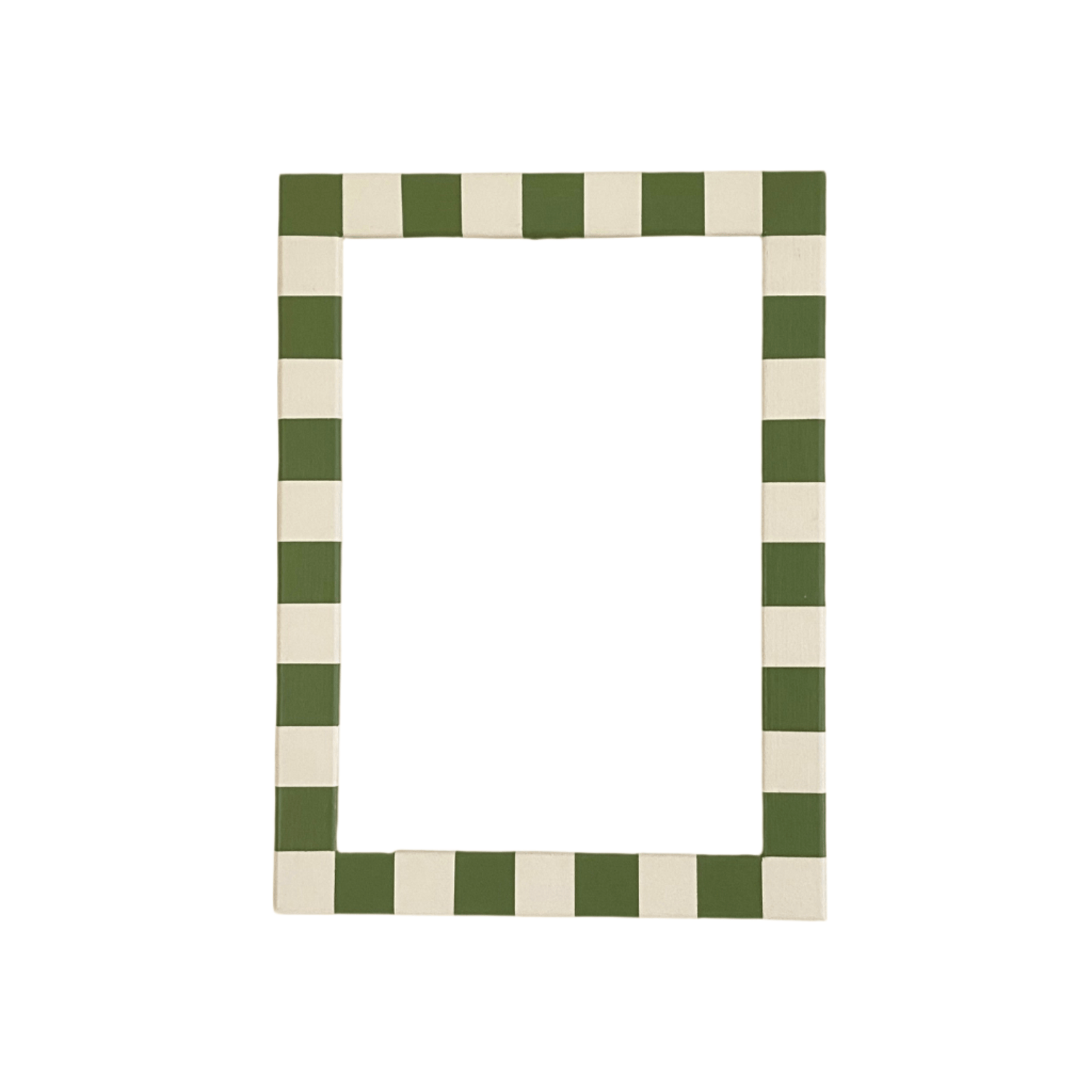 Picture Frame, Apple Green Skinny Stripes