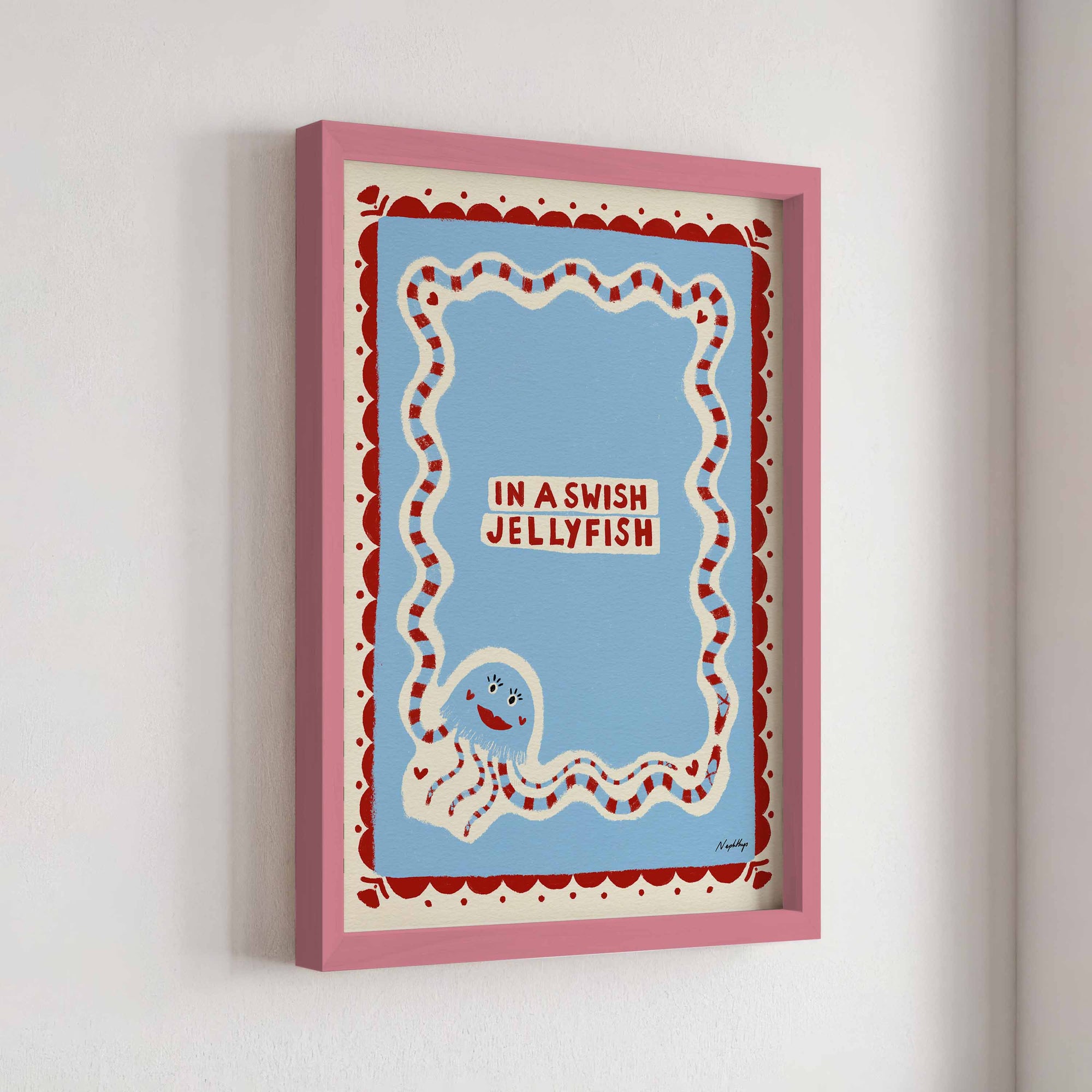 In a Swish Jellyfish Print