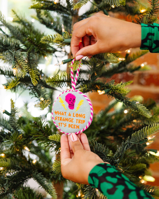Needlepoint Ornament - Long Strange Trip