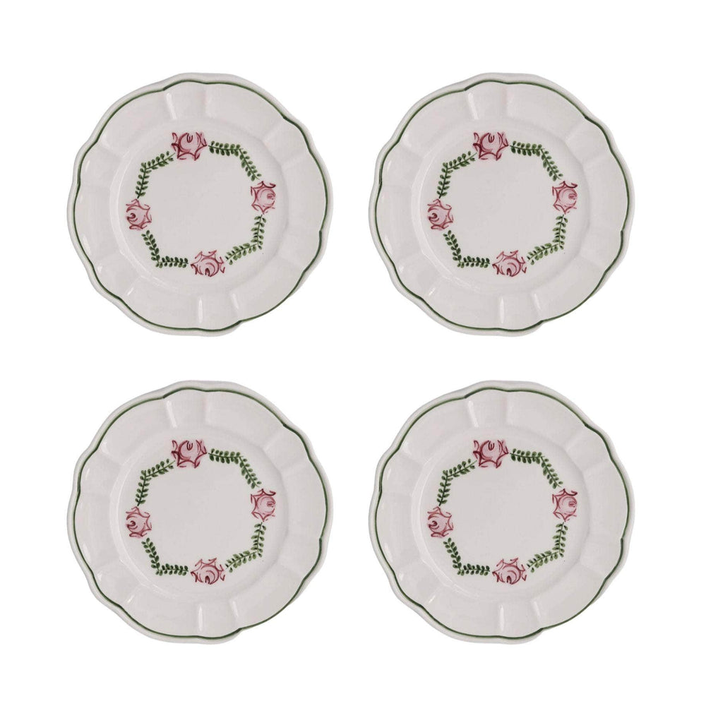 Eden Side Plate, Green, Set Of 4