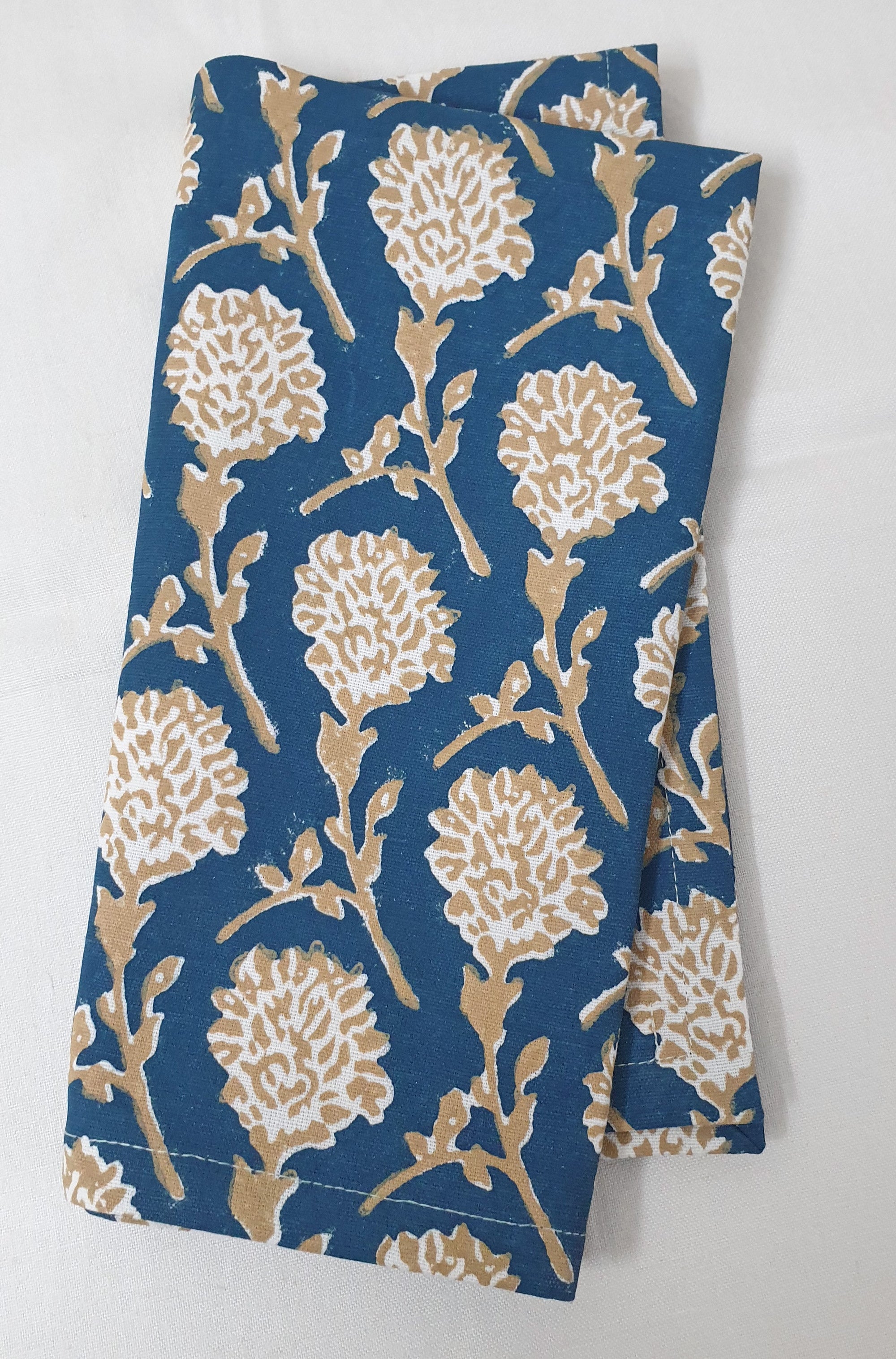 Nikhar Table Napkins - Ink Blue Set of 2