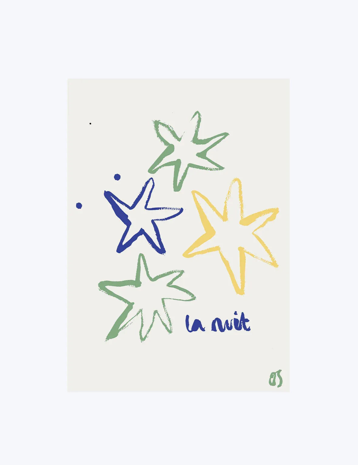 La Nuit in Colour Print