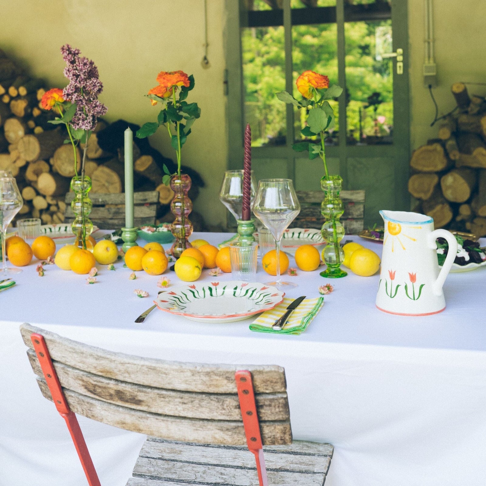 Fan Fan Flower Pitcher