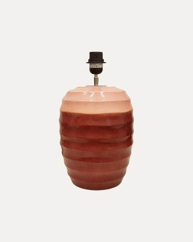 Beehive Ceramic Lamp - Red