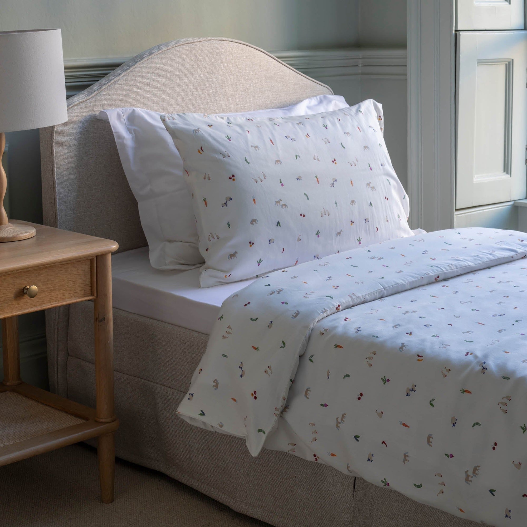 Organic Cotton Single Bedding Set  - Little Farm-