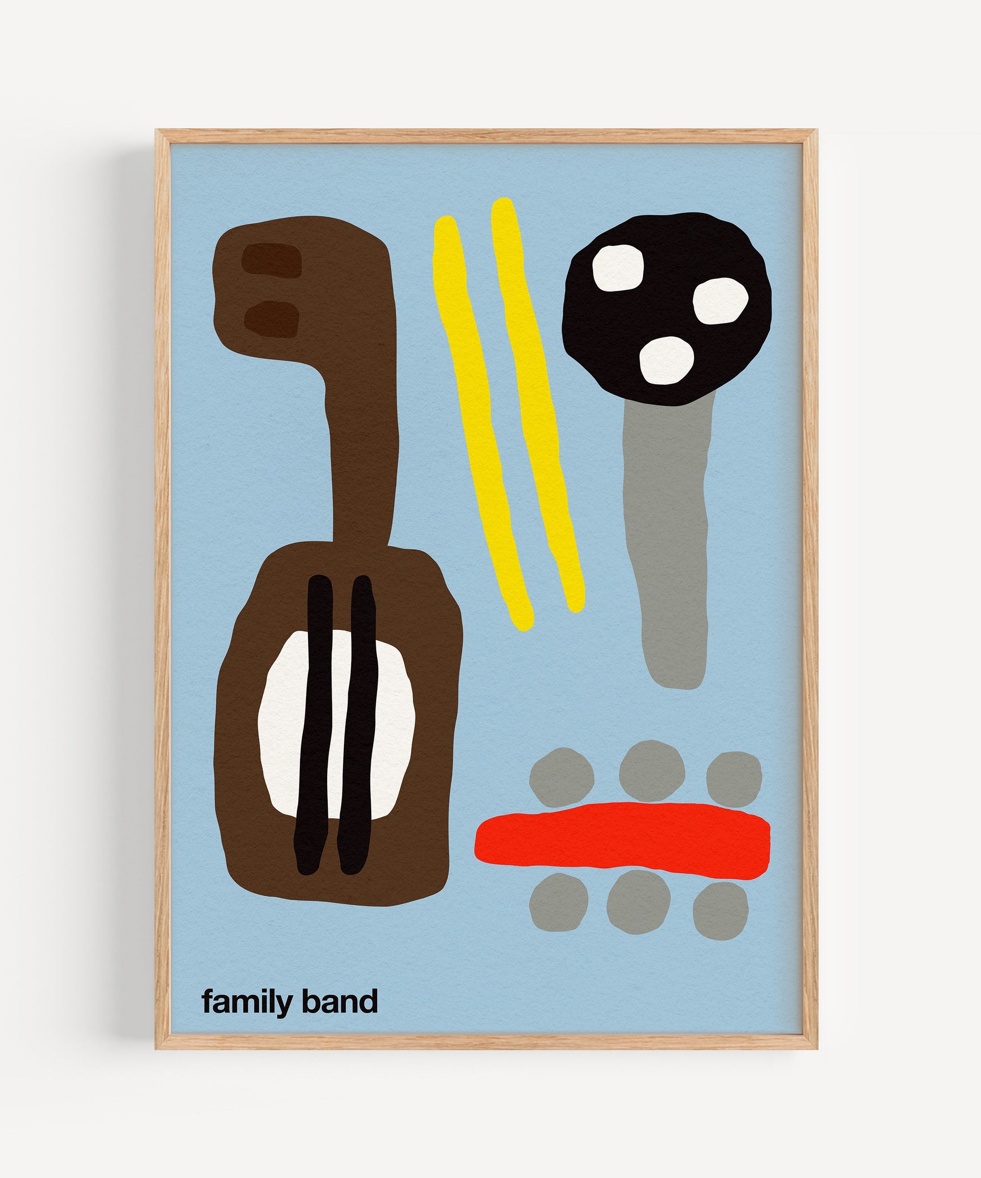 Family Band Print - Blue