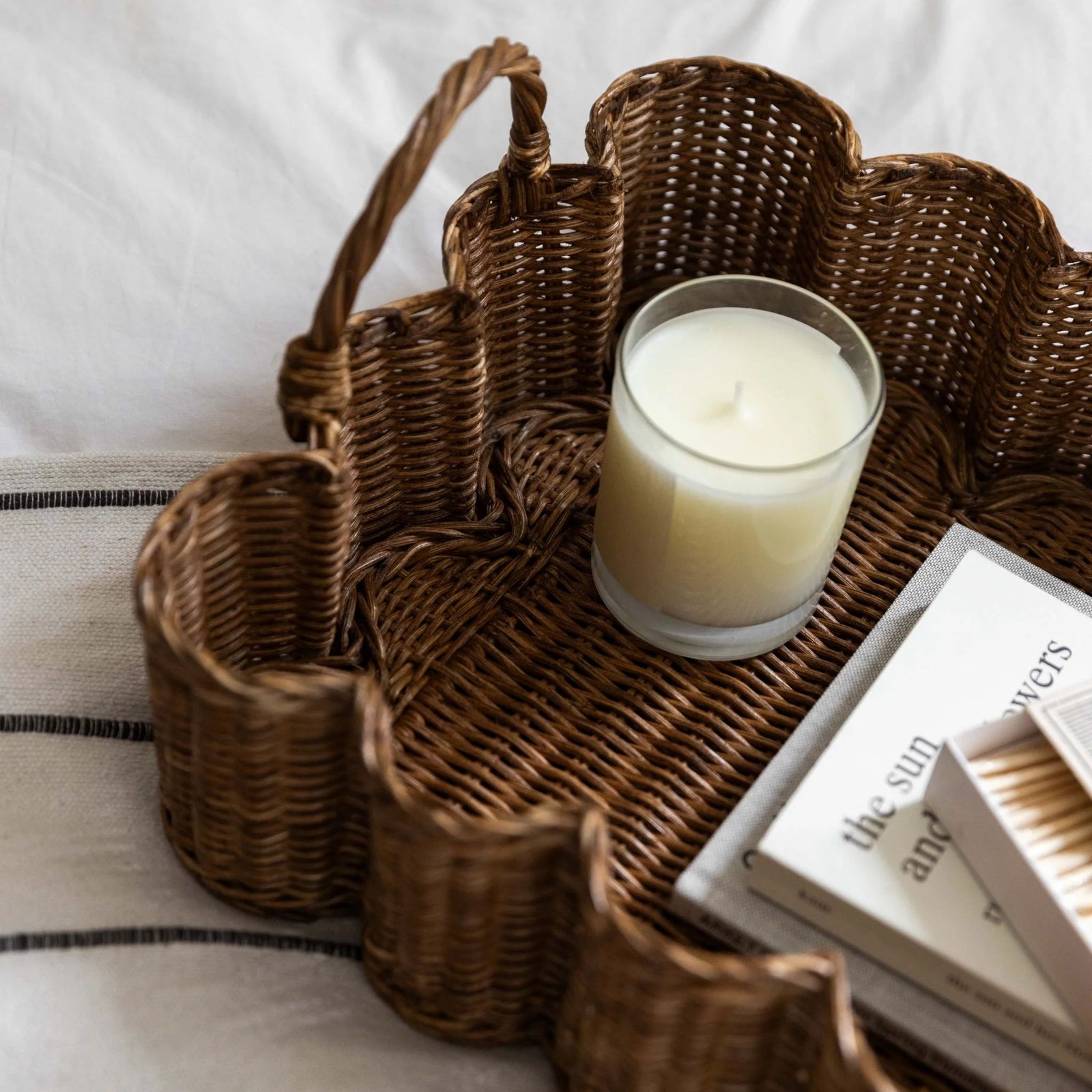 Mini Wavy Tray (Teak Stained)