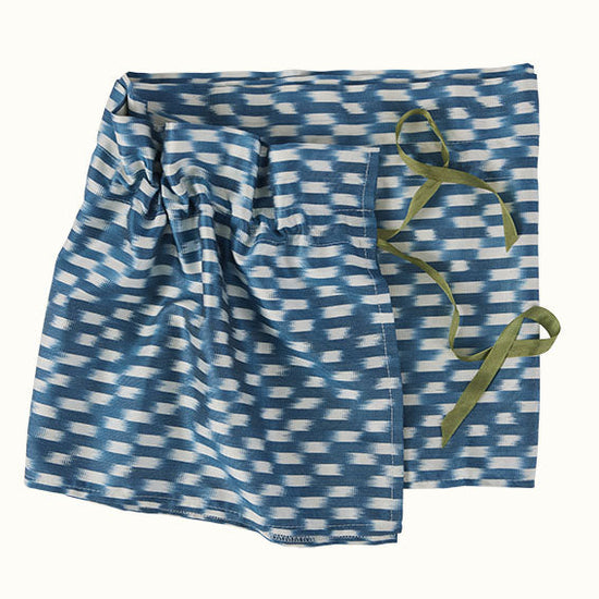 Lampshade Flirty Skirt Ikat Blue Check