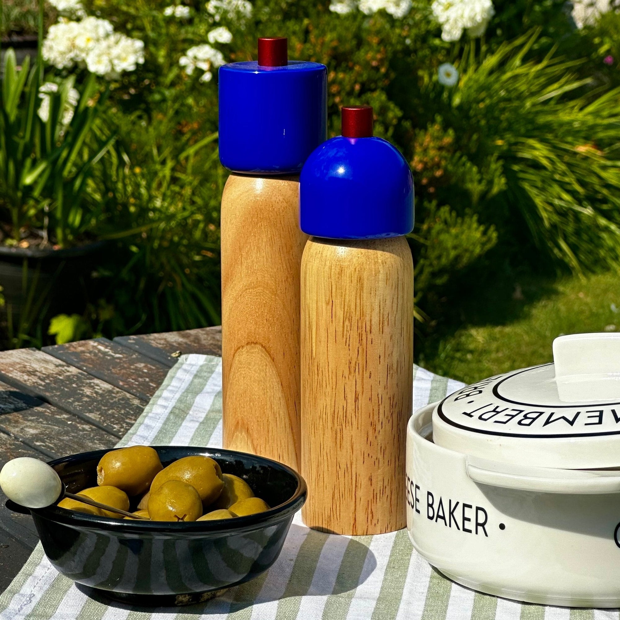 Salt & Pepper Grinder | Navy & Red