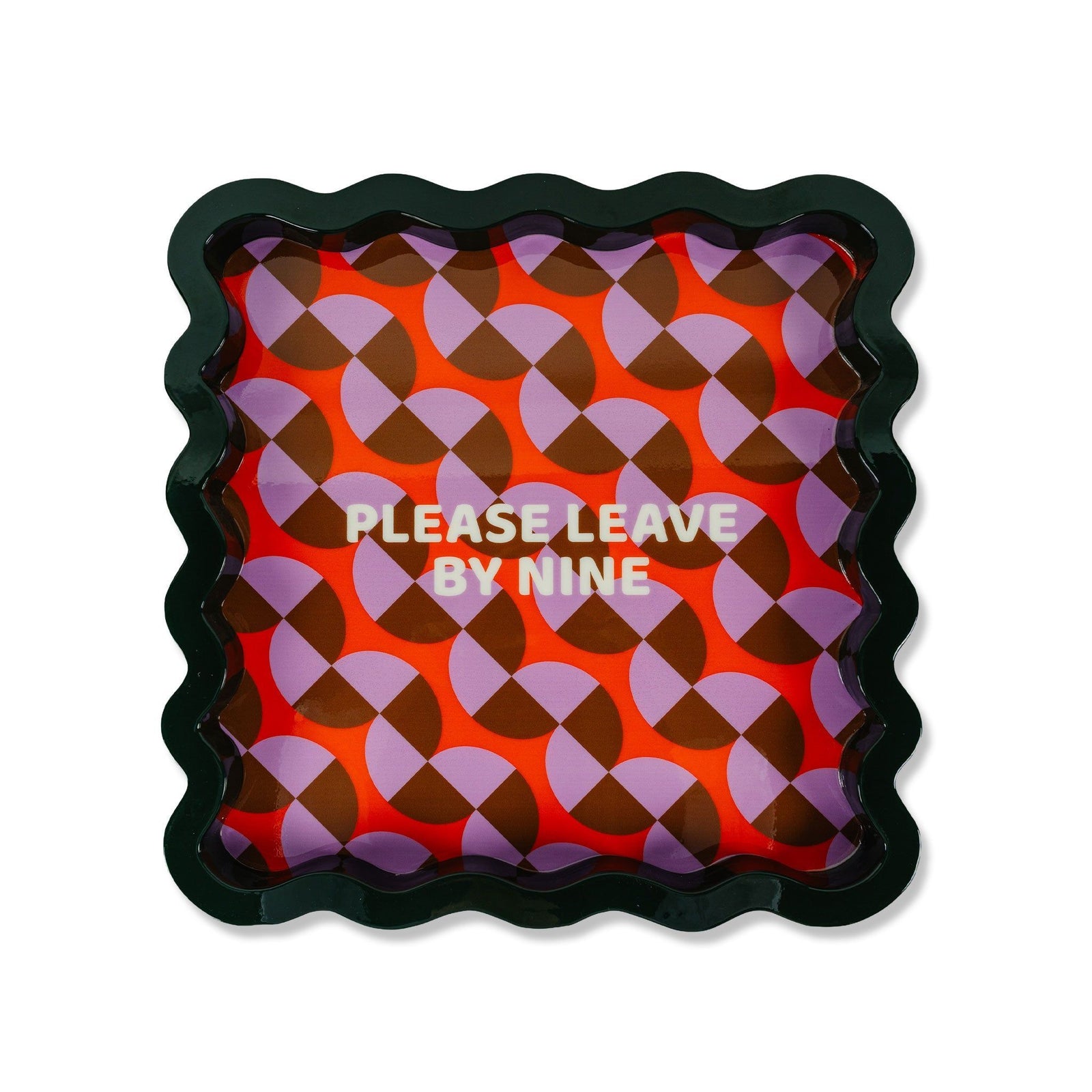 Leave by Nine Large Lacquer Tray