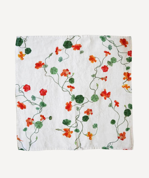 Nasturtium Linen Napkin