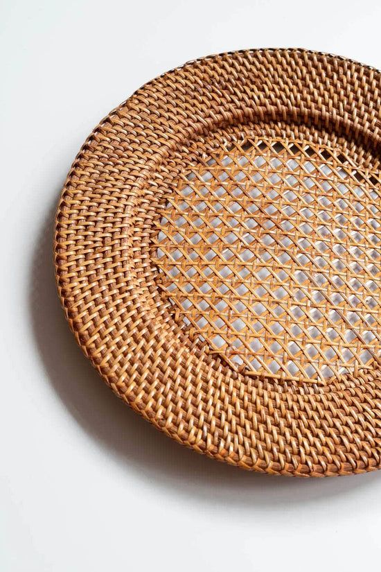 Rattan Charger Plate