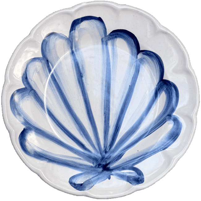 Plate 16 cm Blue Shell
