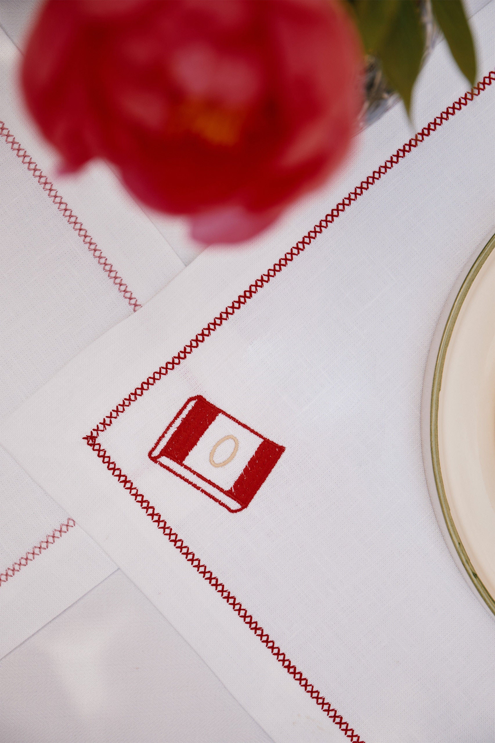 Linen Napkin "Le Livre d’été"