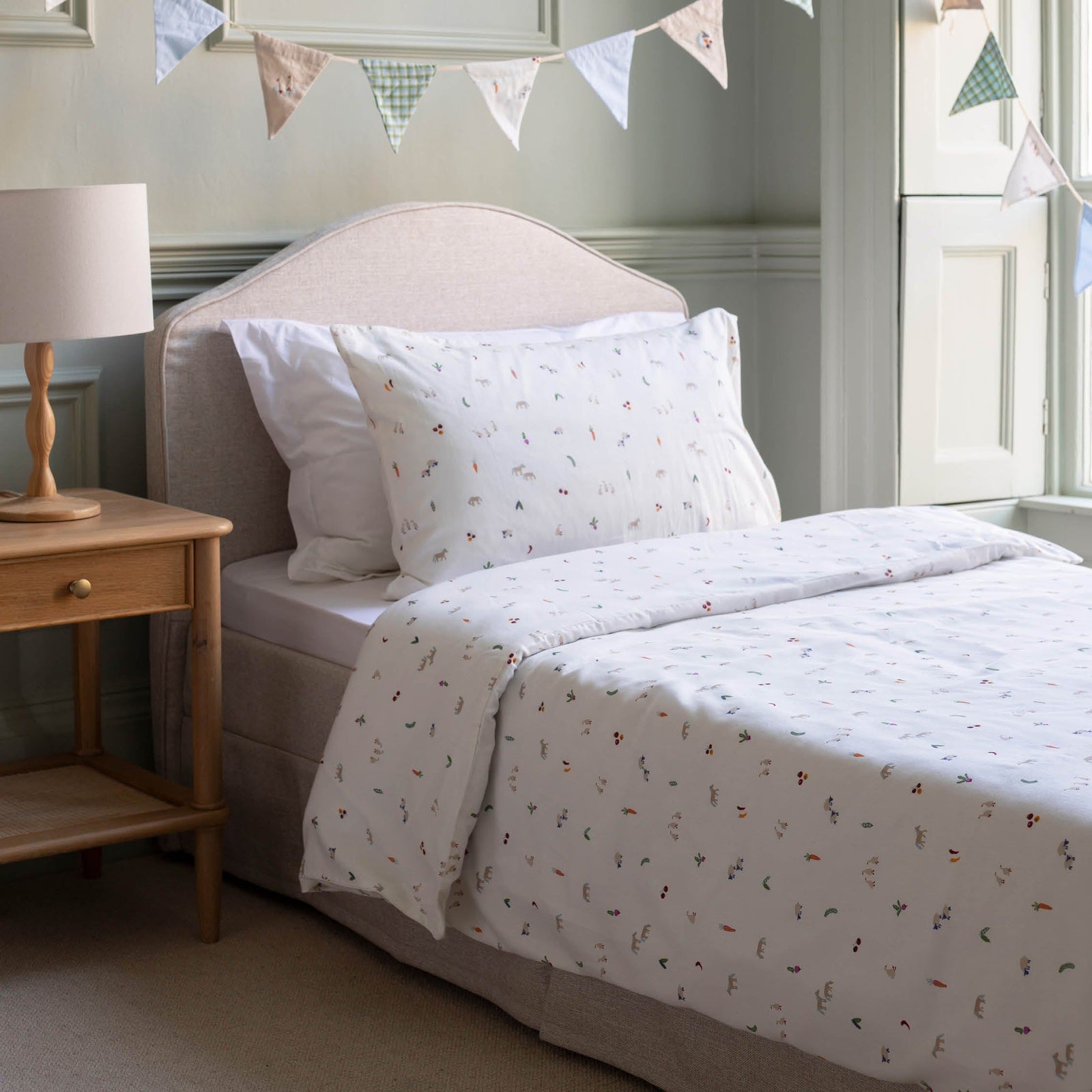 Organic Cotton Single Bedding Set  - Little Farm-