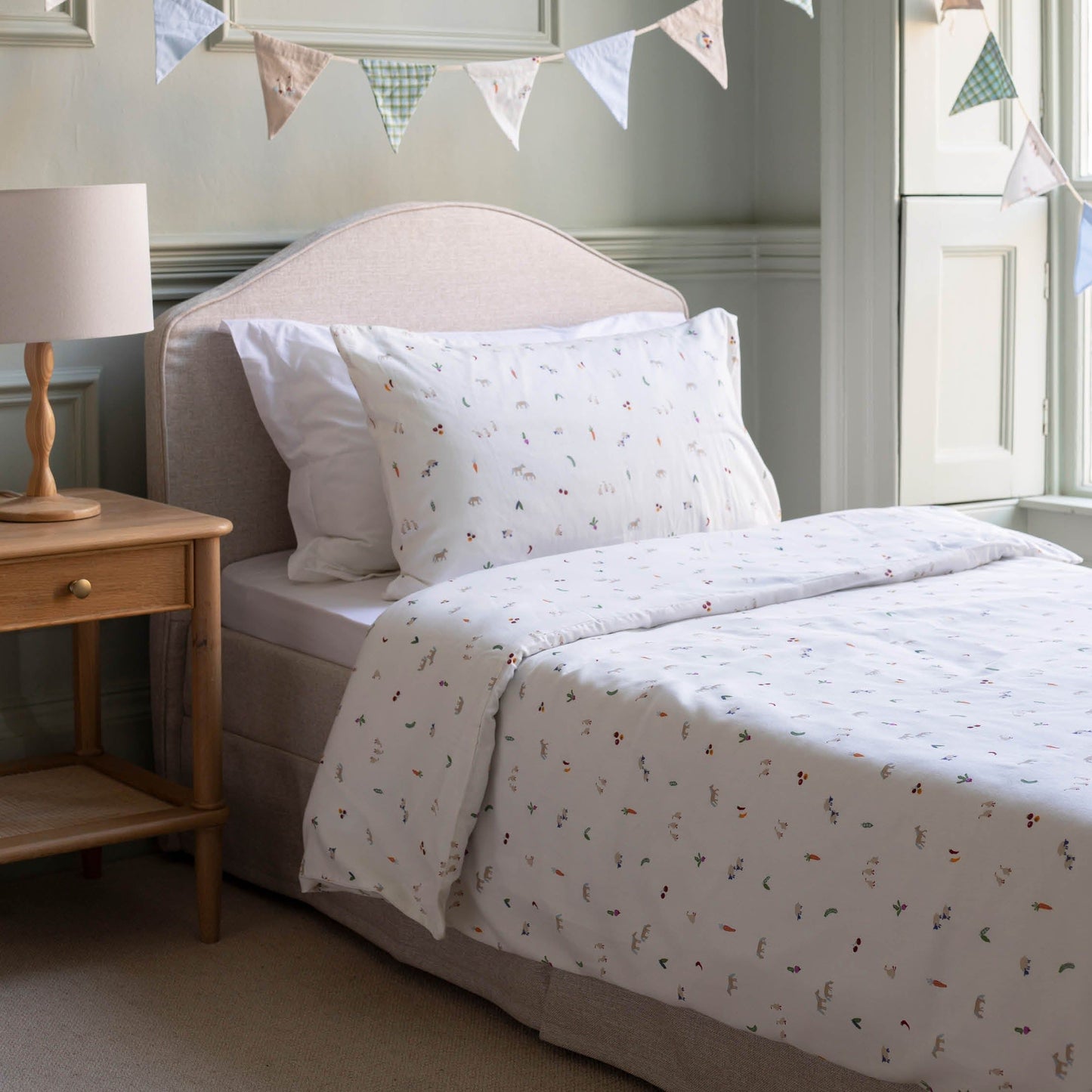 Organic Cotton Single Bedding Set  - Little Farm-