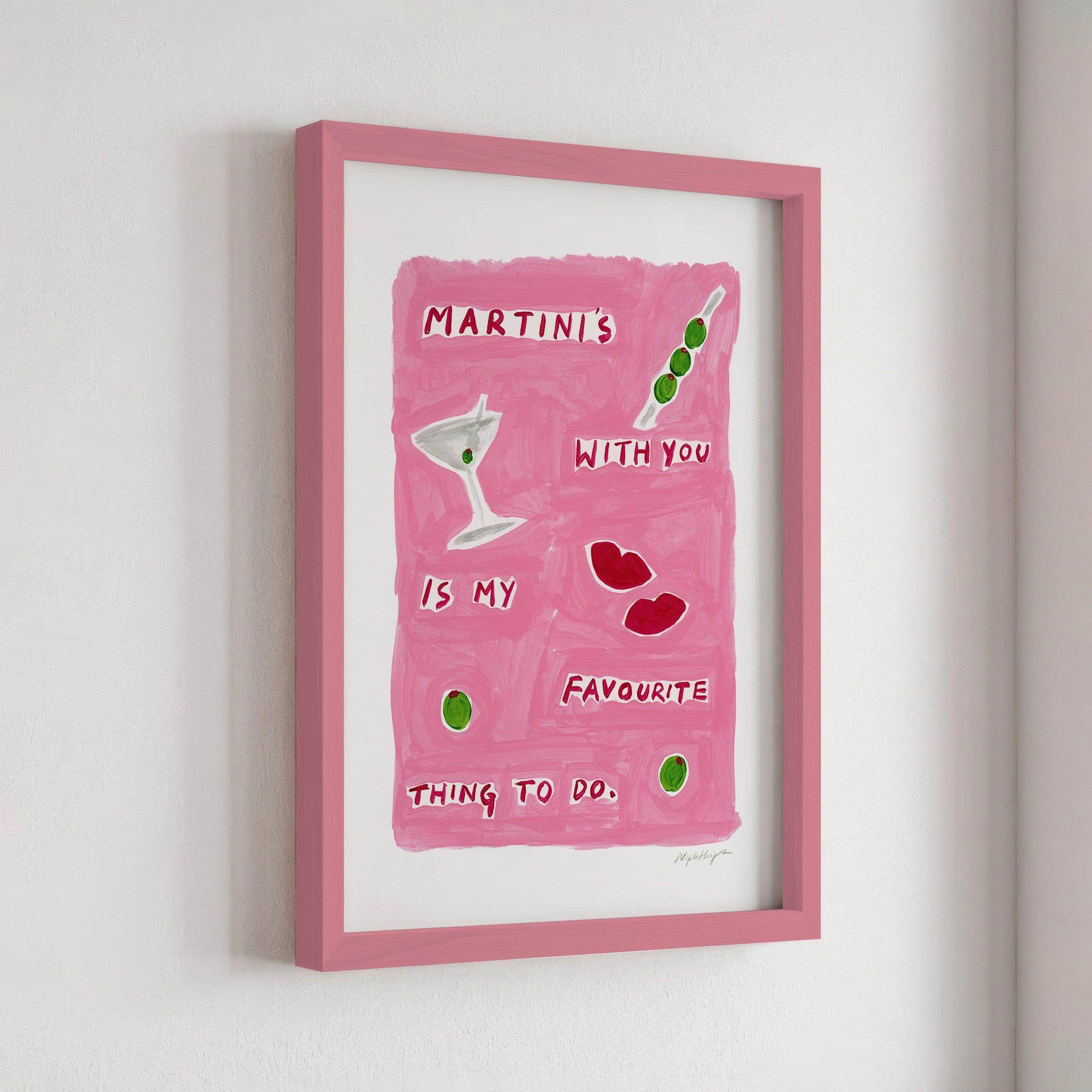 Martinis With You Print