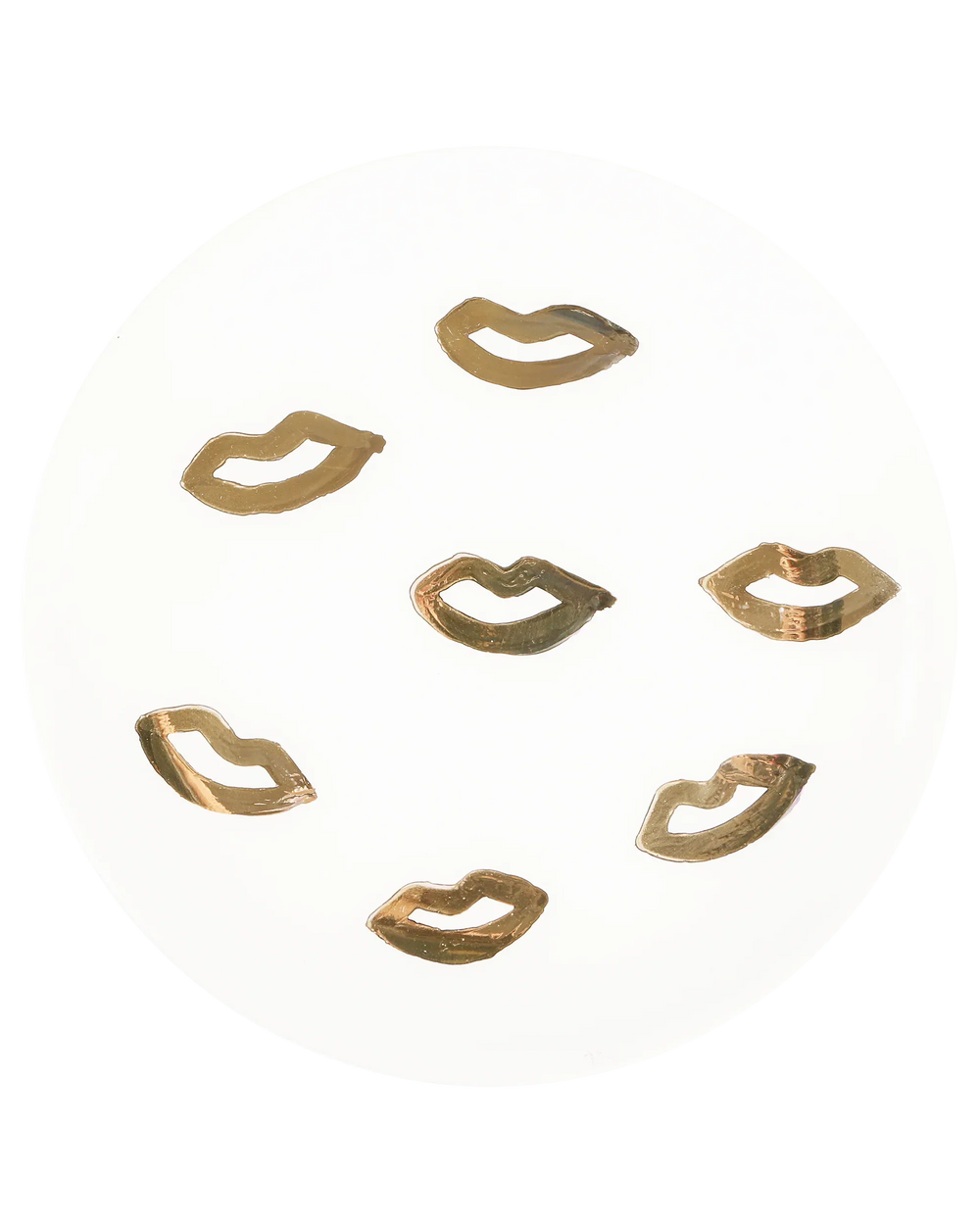 Gold Kiss Plate