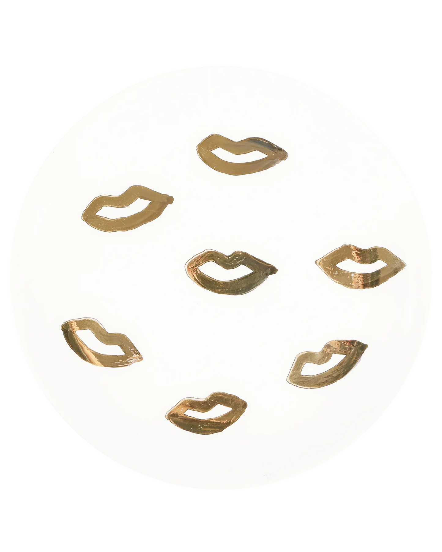 Gold Kiss Plate
