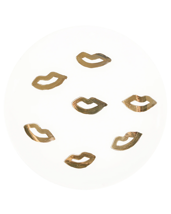 Gold Kiss Plate
