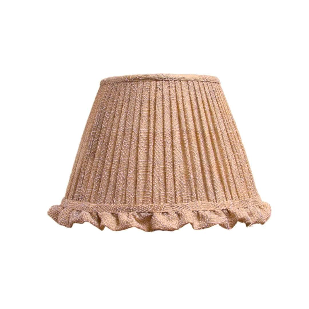 Limited Edition Ivory Silk Embroidered Lampshade