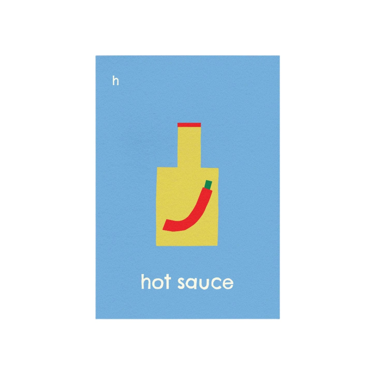 H for Hot Sauce Print
