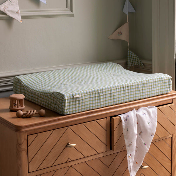 Baby Changing Mat - Greenhouse Gingham