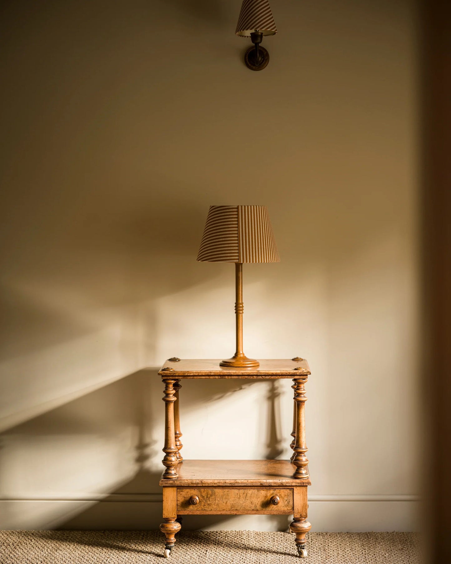 The Linen Card Lampshade in Goldenberry