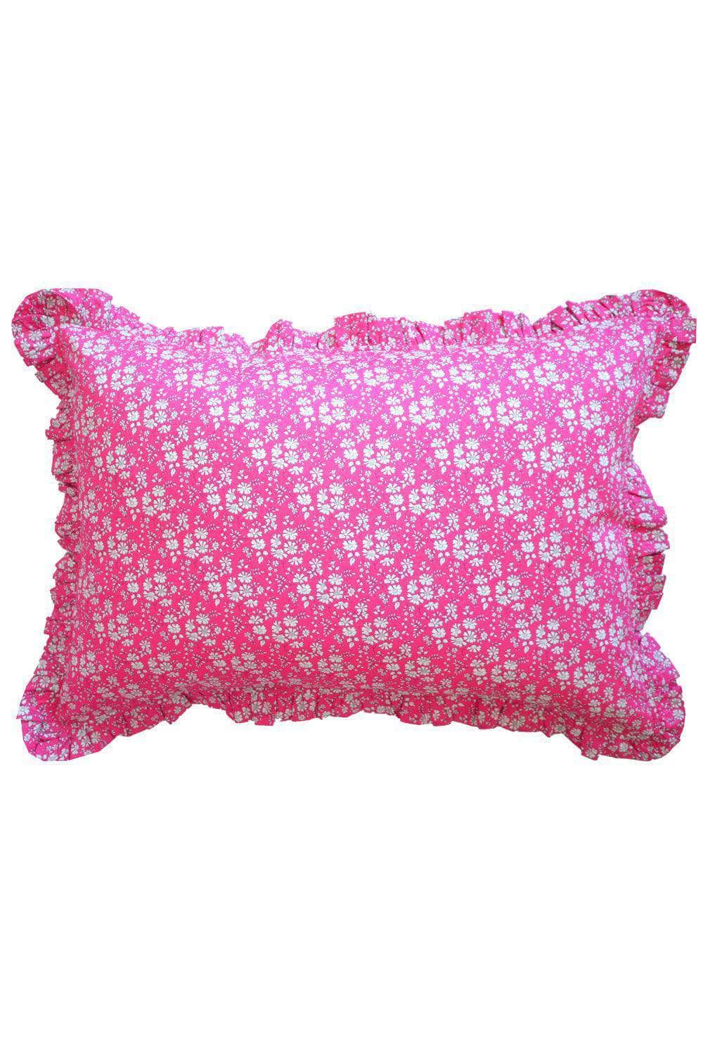 Frill Edge Pillowcase Made With Liberty Fabric Capel Fuchsia