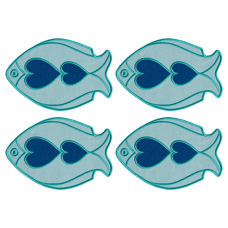 Fish Splash Coasters (Set of 4)