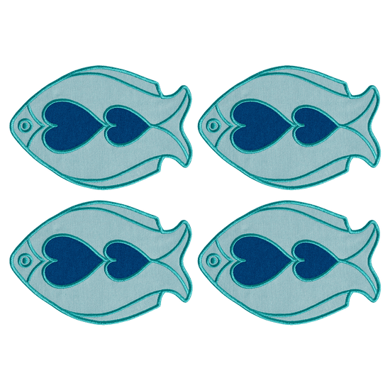 Fish Splash Coasters (Set of 4)