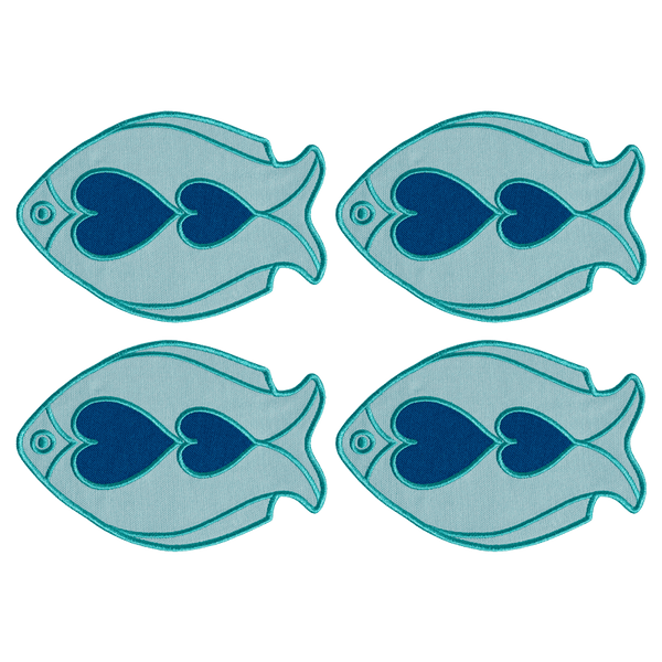 Fish Splash Coasters (Set of 4)