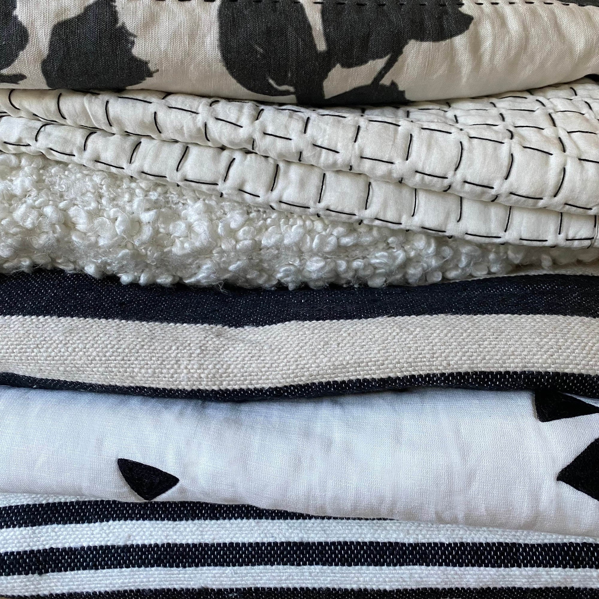 Otilly Hand Stitched Quilted Throw