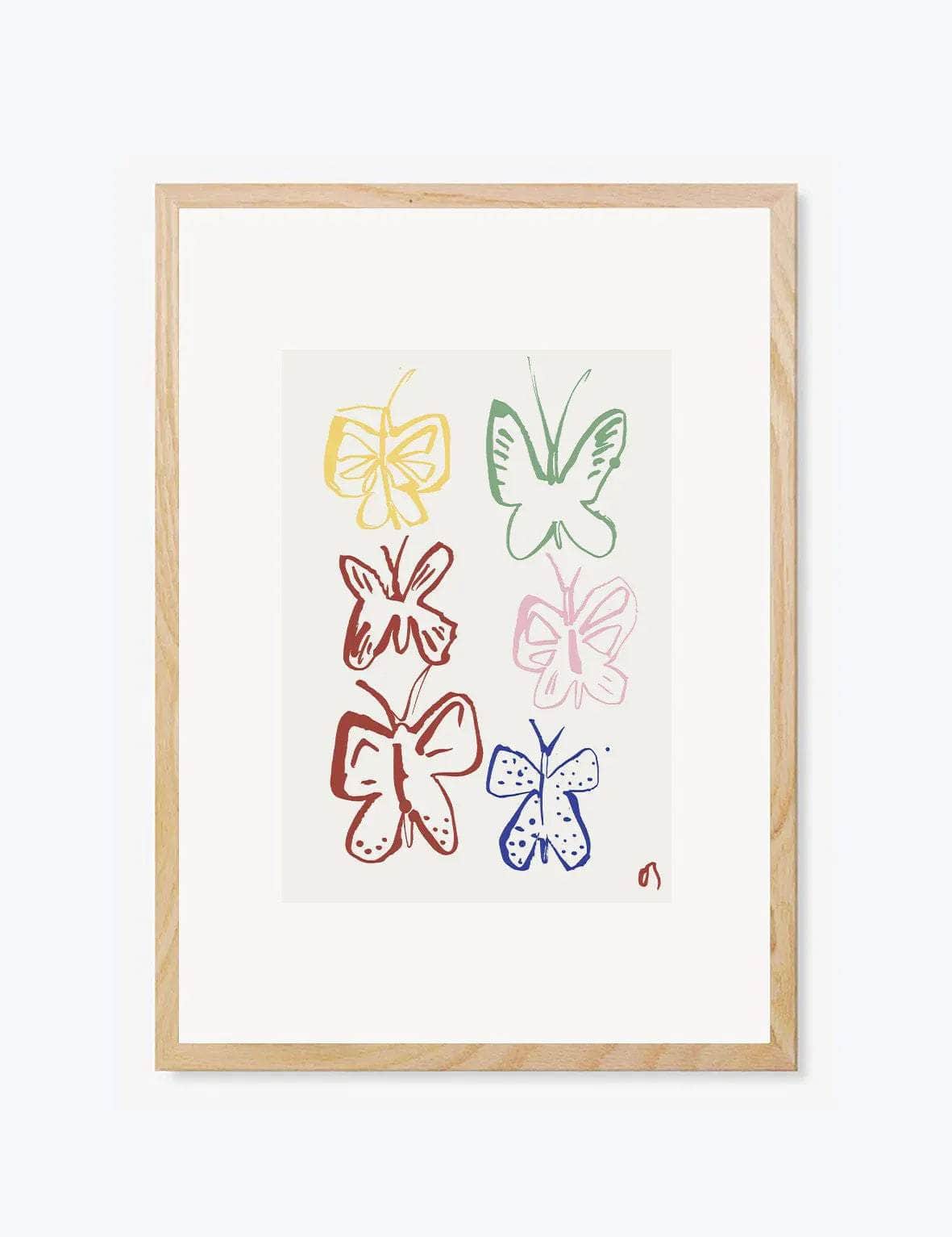 The Butterflies in Colour Print