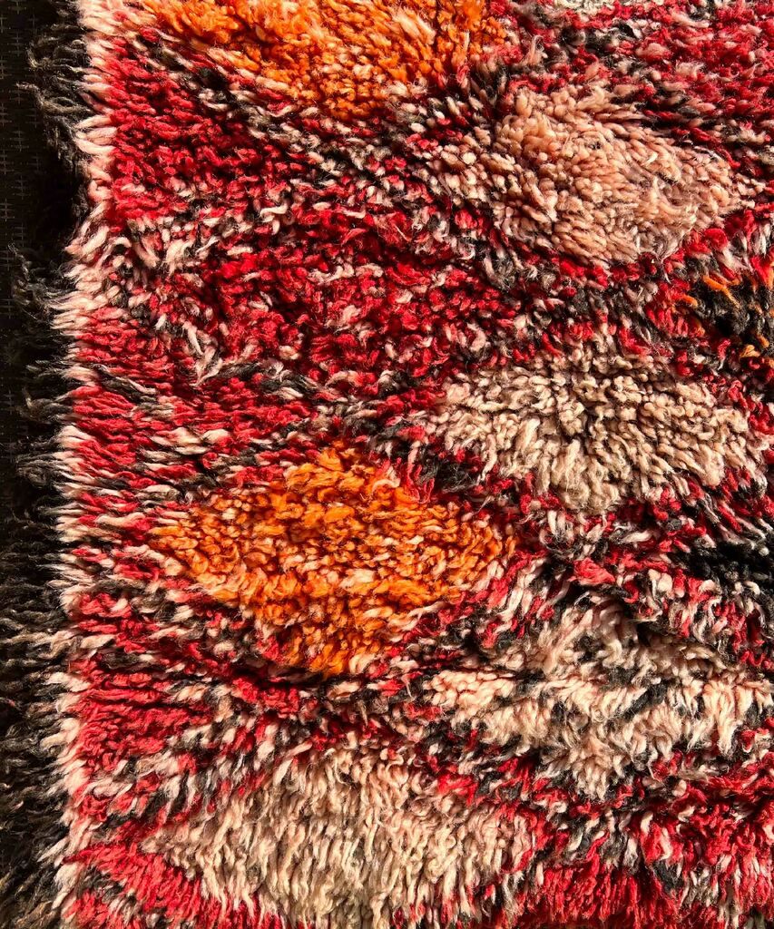 No. M0017 Vintage Beni Ourain Runner