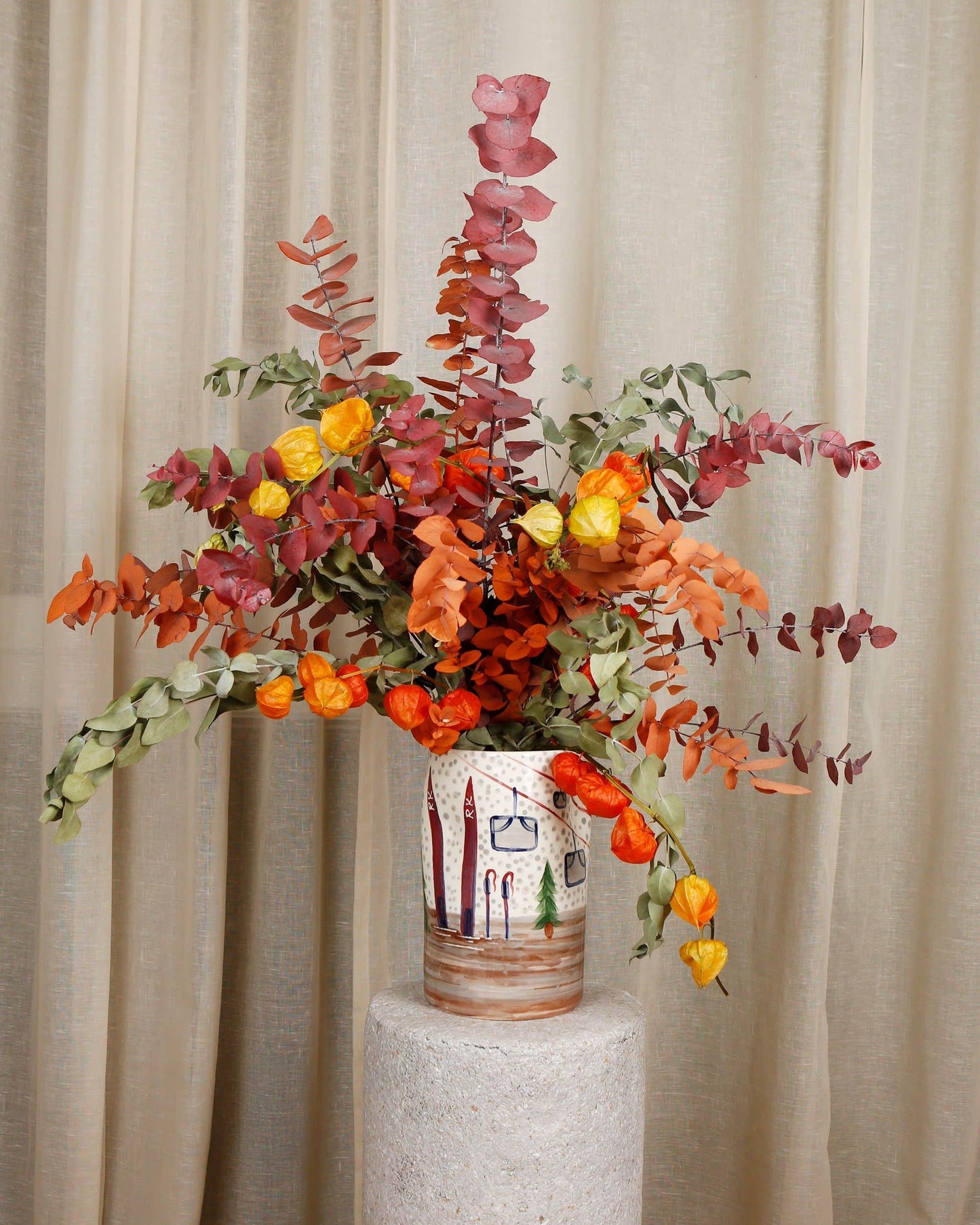 Ski Bunch Vase