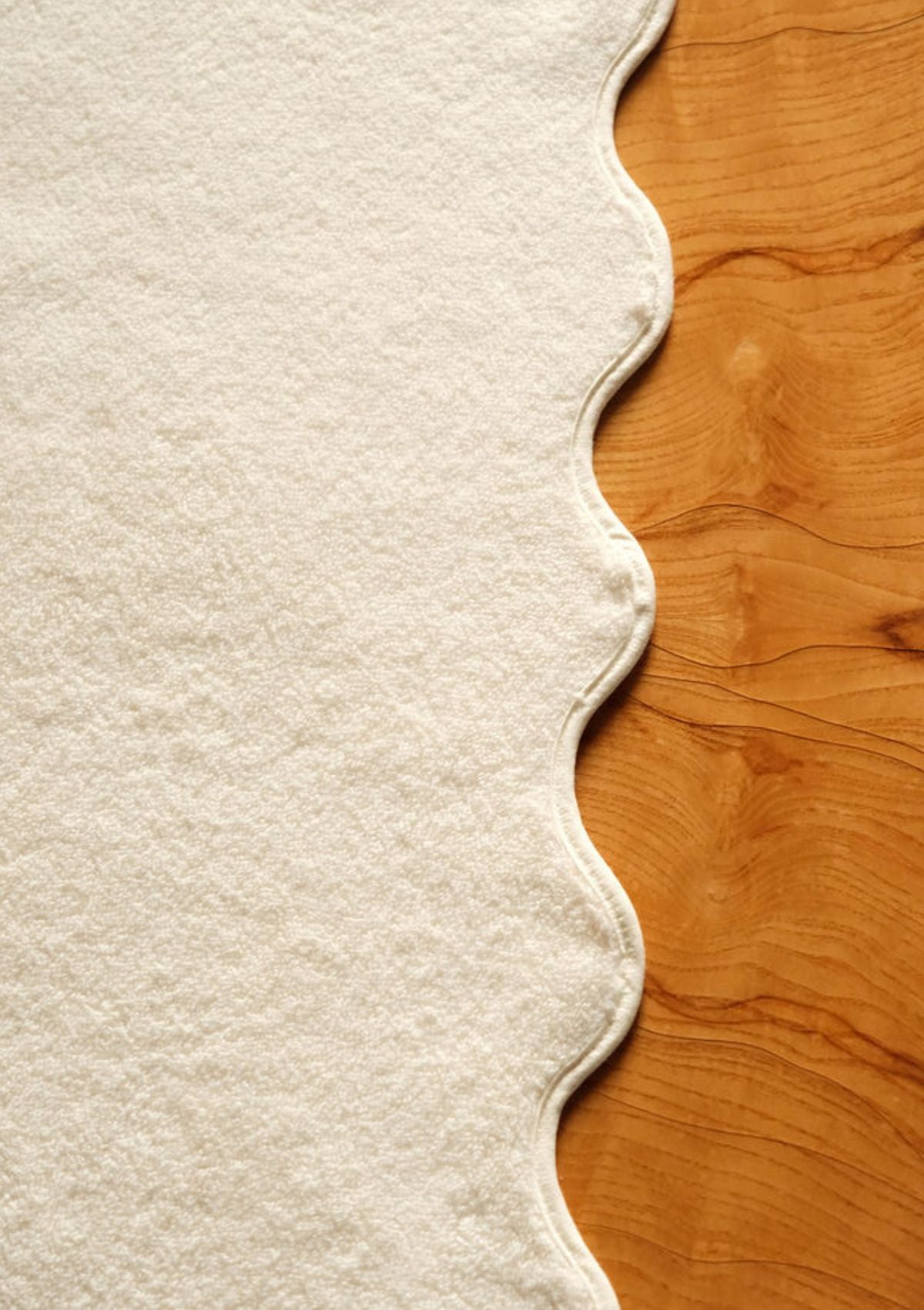 Ivory Cotton Wavy Bath Sheet