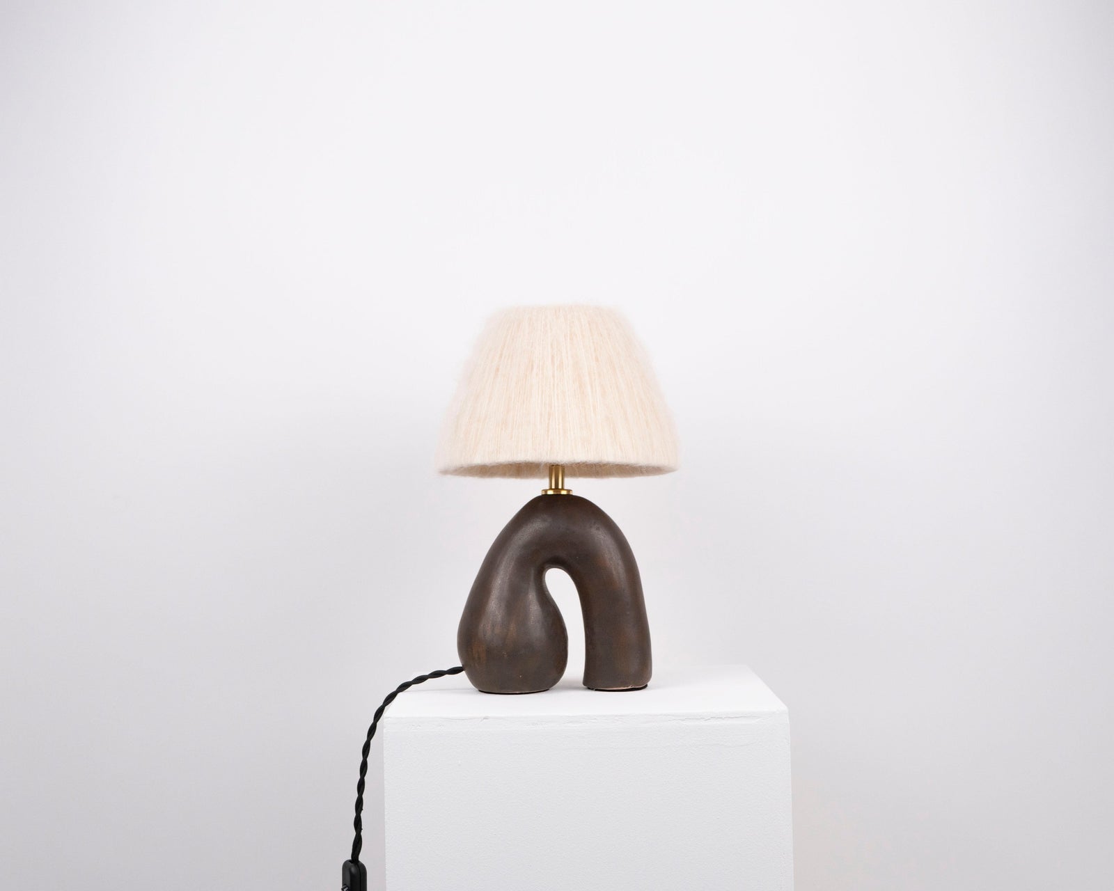 'Opposée' Table Lamp - Satin Brown