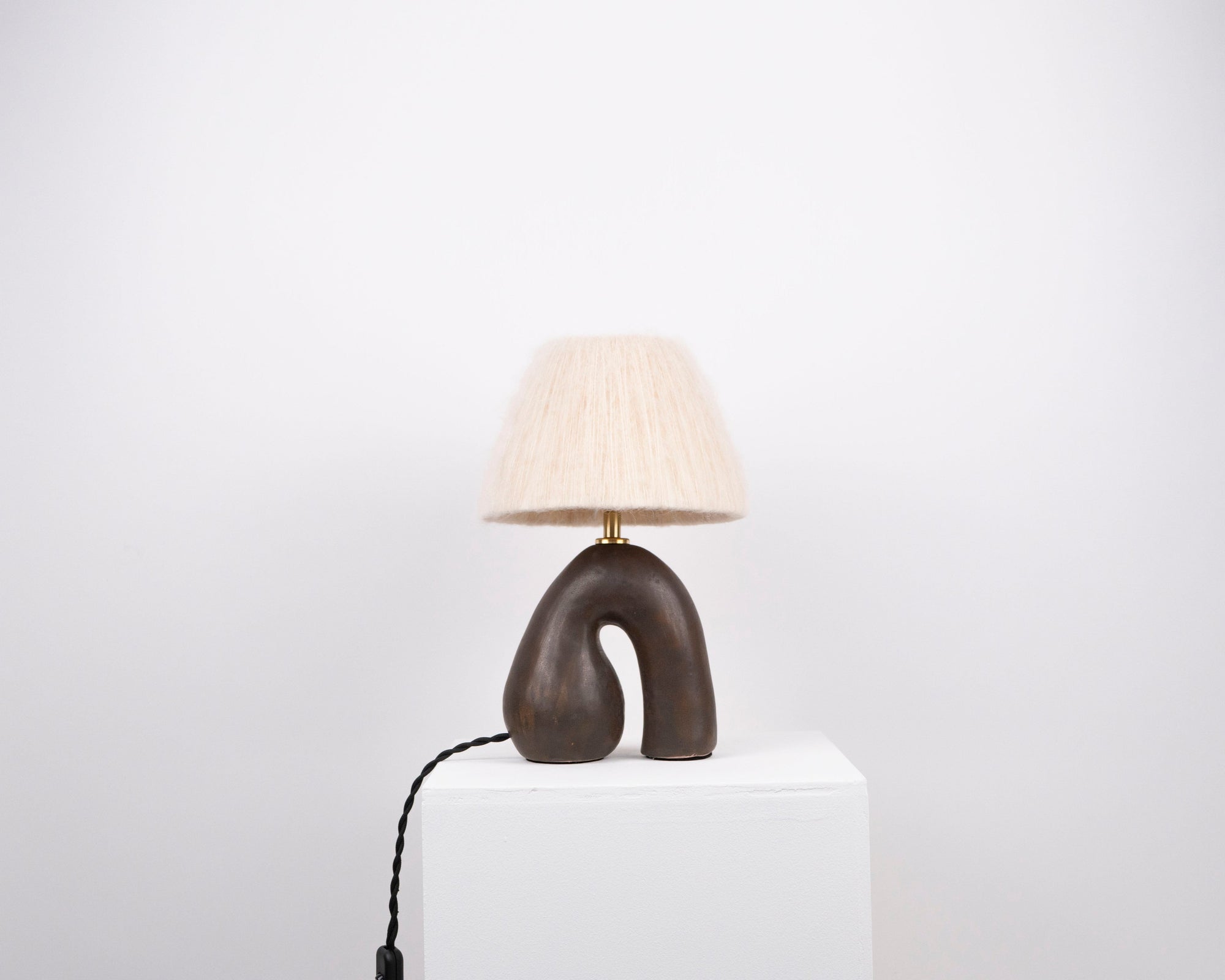 'Opposée' Table Lamp - Satin Brown