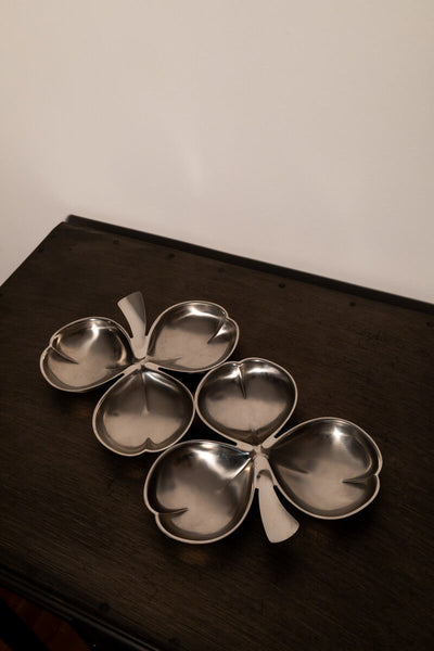 Vintage French Trèfle Appetiser Dish Pair