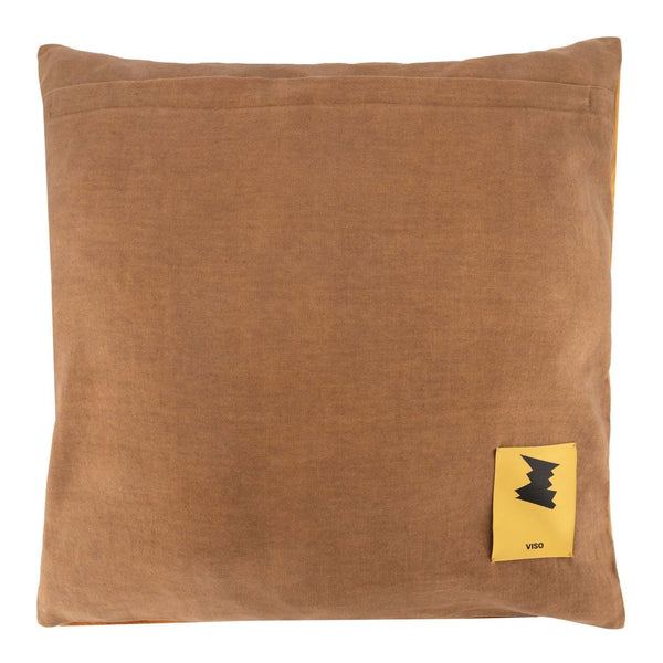 Brown Botanical Linen Pillow Cover