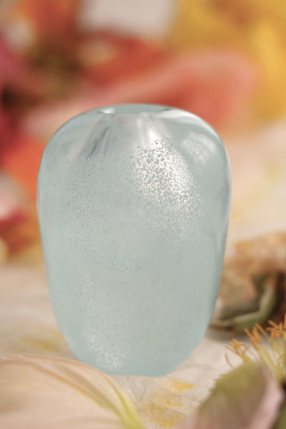 Mouth Blown Vase Liv Aqua